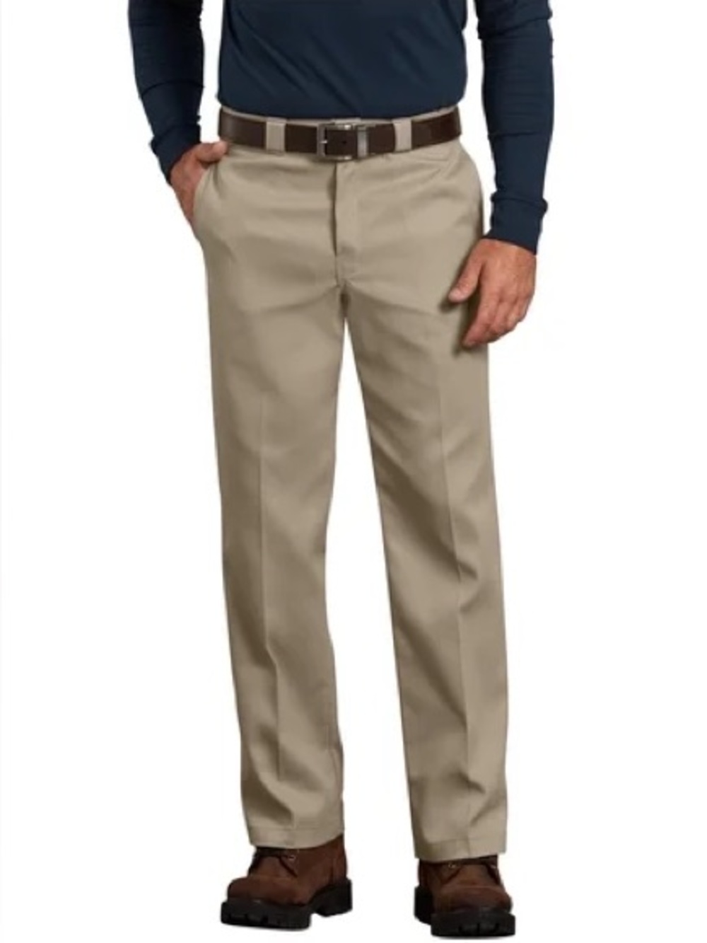 Dickies Men's Classic Khaki Straight-Leg Pants - Size 40 x 30